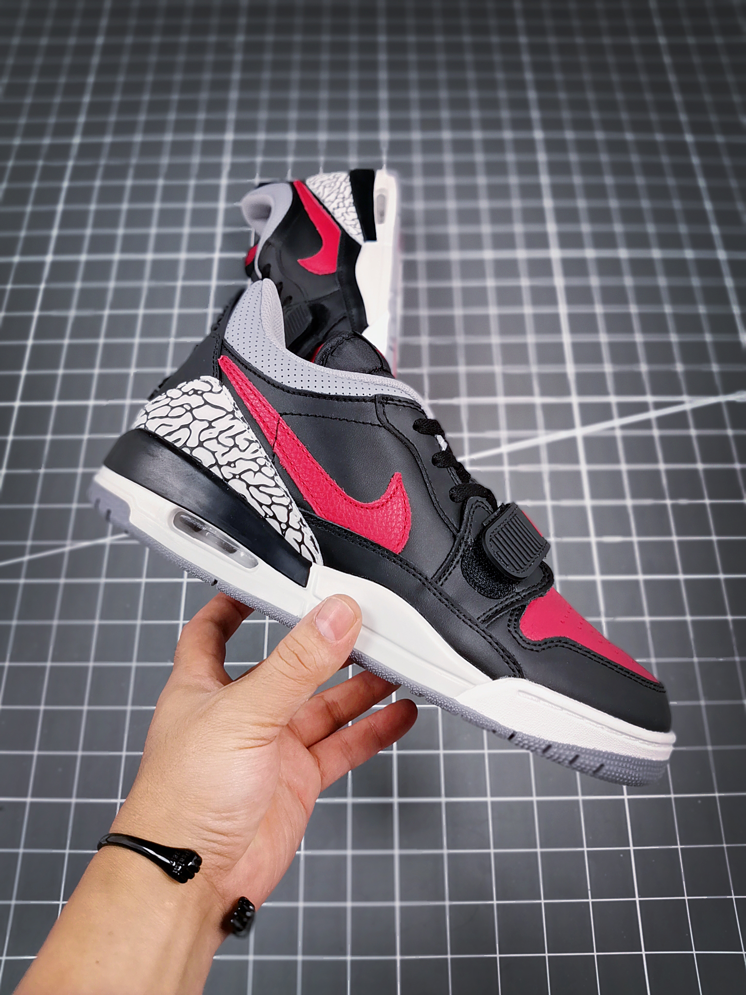 Air Jordan Legacy 312 Low Black Cement Red Shoes